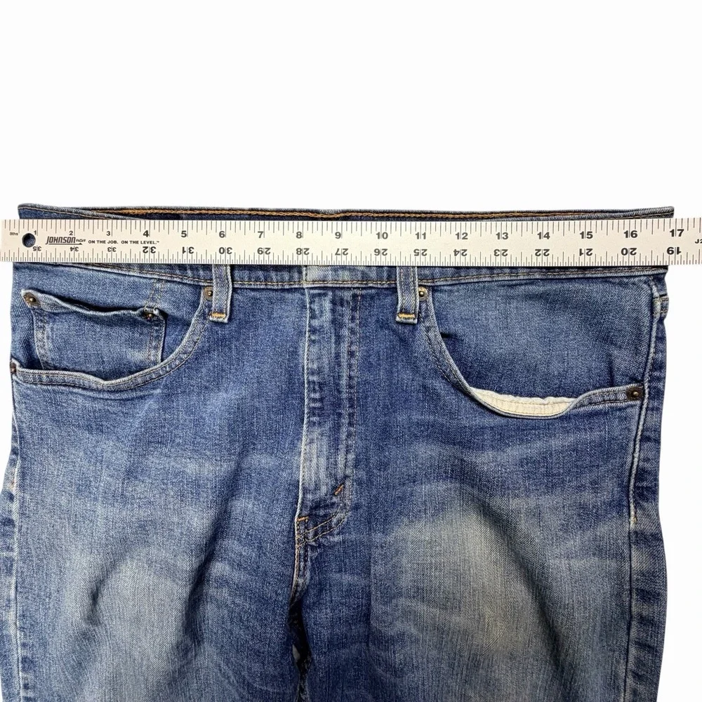 Levi's 505 Regular Fit Jeans Men's 34x30 Blue Medium Wash Straight Leg Denim
